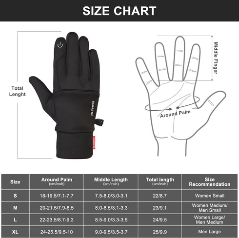 Touchscreen Thermal Gloves for Winter Sports and Outdoor Activities